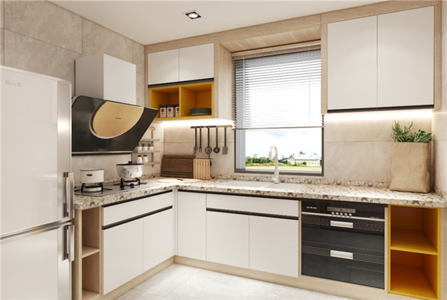 Modern white pvc furniture kitchen Naturally White and Stylish – Meloni
